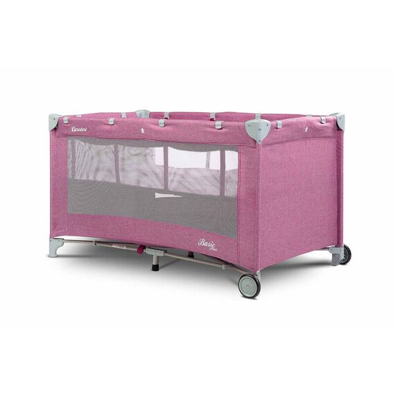 Patut pliant cu etaj intermediar Caretero BASIC PLUS Lavenda, Culoare: Mov, Dimensiuni: 120x60 - poza 2 - ExclusivMAG.ro