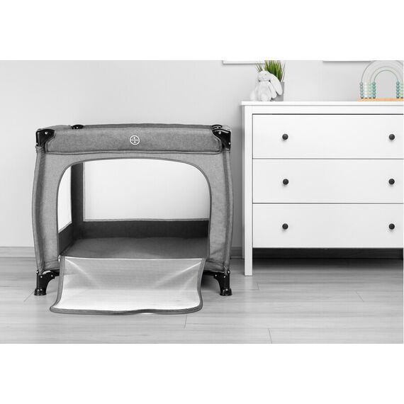 Tarc de joaca 83x83 cm Caretero QUADRA Gri, Culoare: Gri deschis - poza 7 - ExclusivMAG.ro
