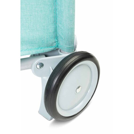 Patut pliant cu etaj intermediar Caretero BASIC PLUS Mint, Culoare: Turcoaz, Dimensiuni: 120x60 - poza 6 - ExclusivMAG.ro