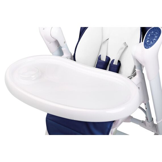 Scaun de masa cu leagan electric Caretero INDIGO 2 in 1 Navy, Culoare: Albastru - poza 5 - ExclusivMAG.ro