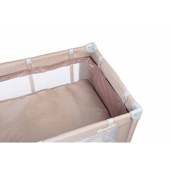 Patut pliant cu etaj intermediar Caretero BASIC PLUS Beige, Culoare: Crem, Dimensiuni: 120x60 - poza 4 - ExclusivMAG.ro