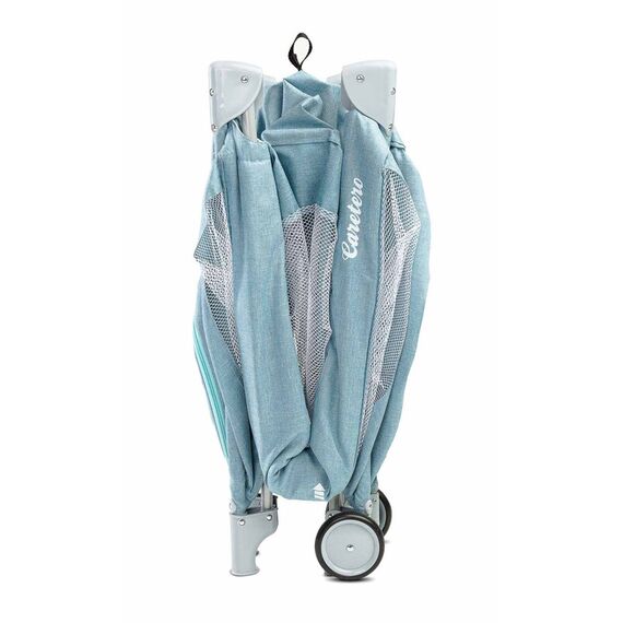Patut pliant cu etaj intermediar Caretero BASIC PLUS Blue, Culoare: Blue, Dimensiuni: 120x60 - poza 6 - ExclusivMAG.ro