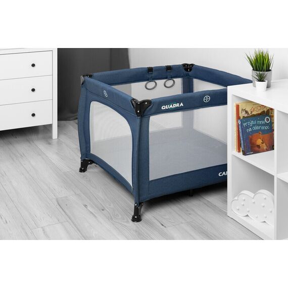 Tarc de joaca 83x83 cm Caretero QUADRA Albastru, Culoare: Albastru - poza 5 - ExclusivMAG.ro