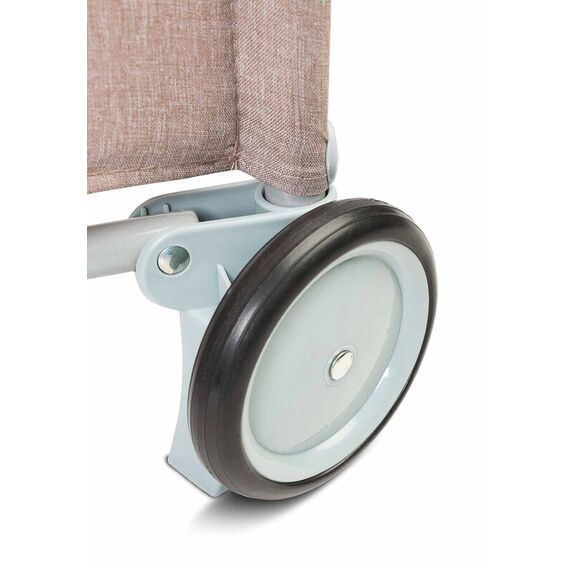 Patut pliant cu etaj intermediar Caretero BASIC PLUS Beige, Culoare: Crem, Dimensiuni: 120x60 - poza 6 - ExclusivMAG.ro