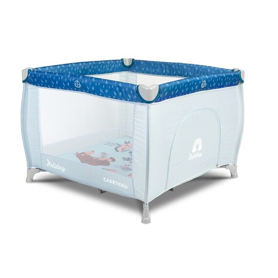 Tarc de joaca Caretero HOLIDAY 100x100cm Albastru, Culoare: Albastru  - ExclusivMAG.ro