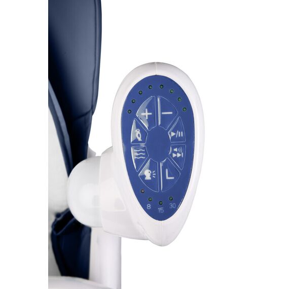 Scaun de masa cu leagan electric Caretero INDIGO 2 in 1 Navy, Culoare: Albastru - poza 9 - ExclusivMAG.ro
