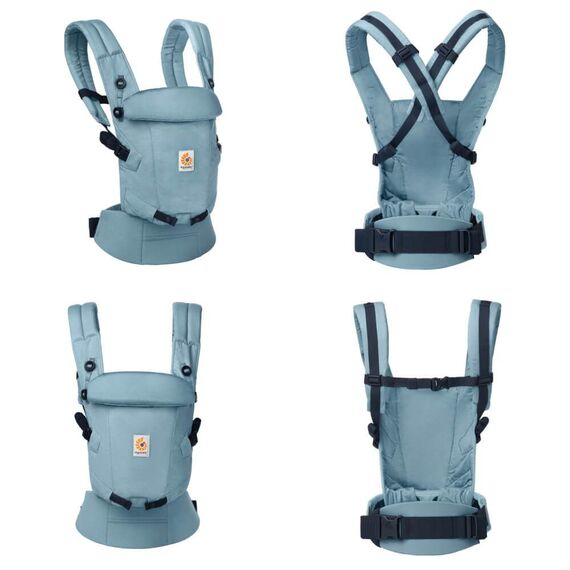 Marsupiu Ergobaby Adapt Soft Touch Cotton Slate Blue, Culoare: Blue - poza 2 - ExclusivMAG.ro