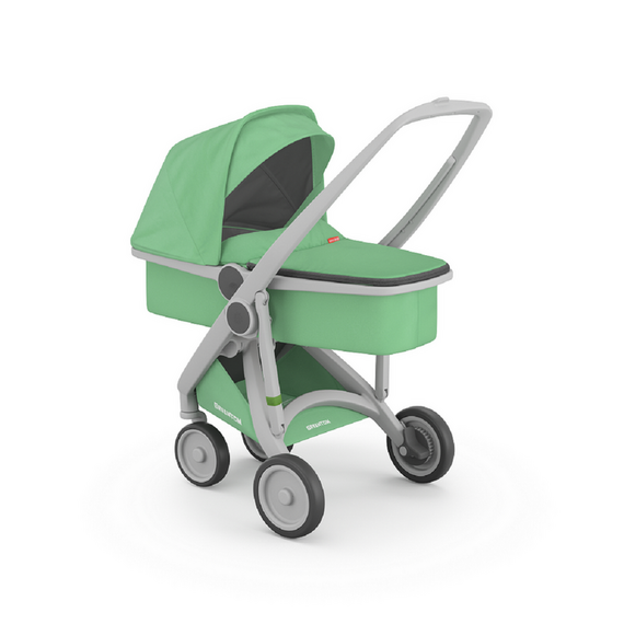 Carucior 2 In 1, Greentom, 100% Ecologic, Grey Mint, Culoare: Turcoaz - poza 5 - ExclusivMAG.ro