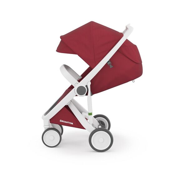 Carucior, Greentom, Classic Upp, 100% Ecologic, White Cherry, Culoare: Rosu - poza 3 - ExclusivMAG.ro