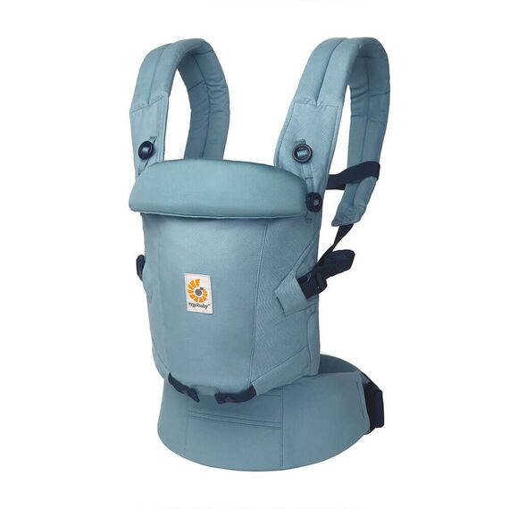 Marsupiu Ergobaby Adapt Soft Touch Cotton Slate Blue, Culoare: Blue  - ExclusivMAG.ro