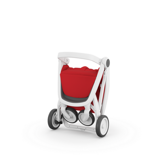 Carucior, Greentom, Classic Upp, 100% Ecologic, White Cherry, Culoare: Rosu - poza 4 - ExclusivMAG.ro