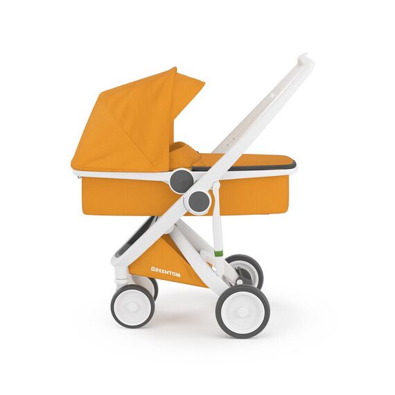 Carucior 2 In 1, Greentom, 100% Ecologic, White Sunflower, Culoare: Galben - poza 5 - ExclusivMAG.ro