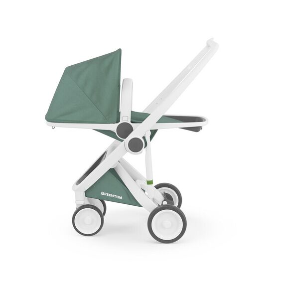 Carucior, Greentom, Reversible, 100% Ecologic, White Sage - poza 5 - ExclusivMAG.ro
