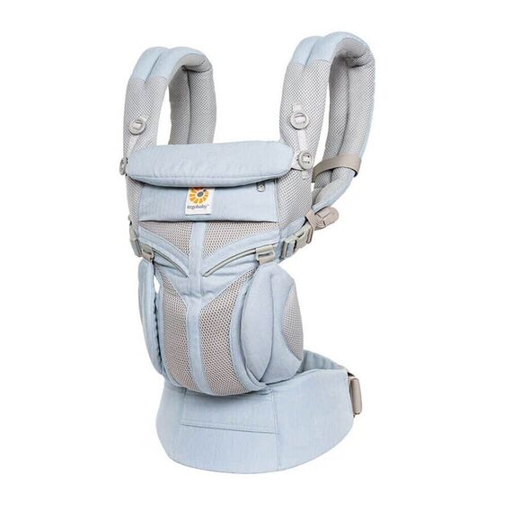Marsupiu Ergobaby Omni 360 Cool Air Mesh Chambray, Culoare: Blue  - ExclusivMAG.ro