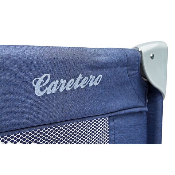 Patut pliant cu etaj intermediar Caretero BASIC PLUS Navy, Culoare: Albastru, Dimensiuni: 120x60 - poza 4 - ExclusivMAG.ro