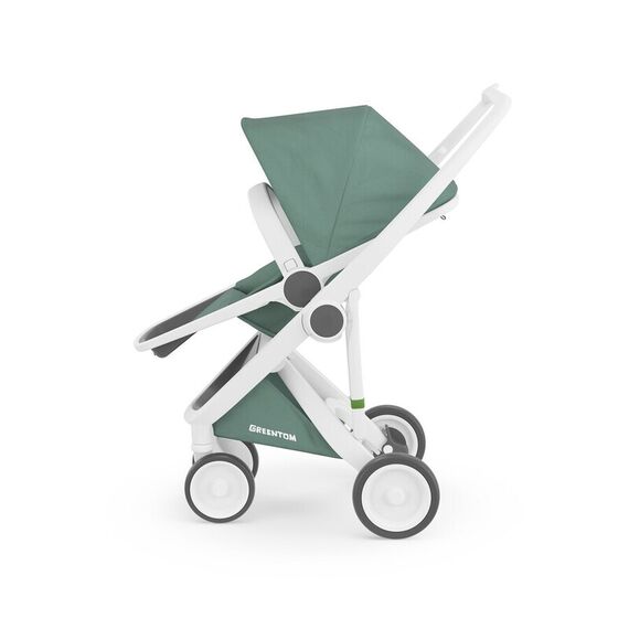 Carucior, Greentom, Reversible, 100% Ecologic, White Sage - poza 3 - ExclusivMAG.ro