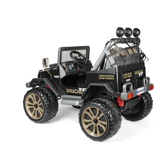 Masina Peg Perego Gaucho XP, 24V, 3 ani +, Negru/Maro - poza 4 - ExclusivMAG.ro