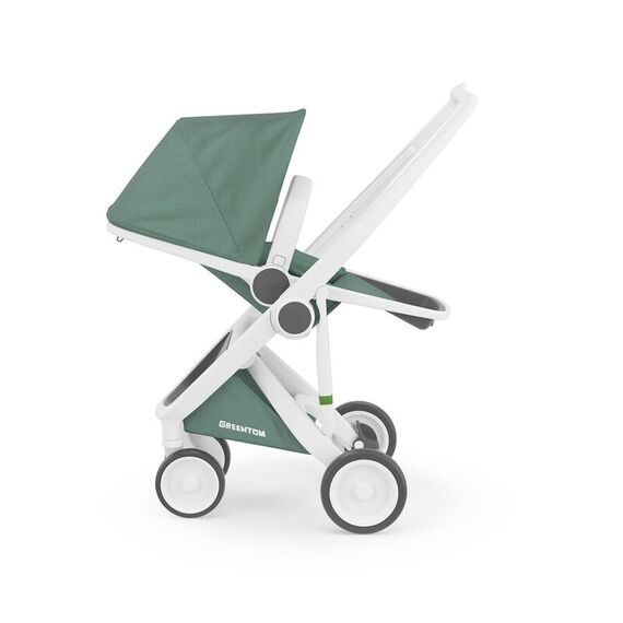 Carucior, Greentom, Reversible, 100% Ecologic, White Sage - poza 6 - ExclusivMAG.ro