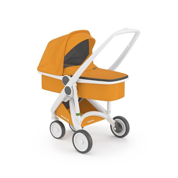 Carucior 2 In 1, Greentom, 100% Ecologic, White Sunflower, Culoare: Galben - poza 6 - ExclusivMAG.ro