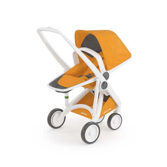 Carucior 2 In 1, Greentom, 100% Ecologic, White Sunflower, Culoare: Galben - poza 3 - ExclusivMAG.ro