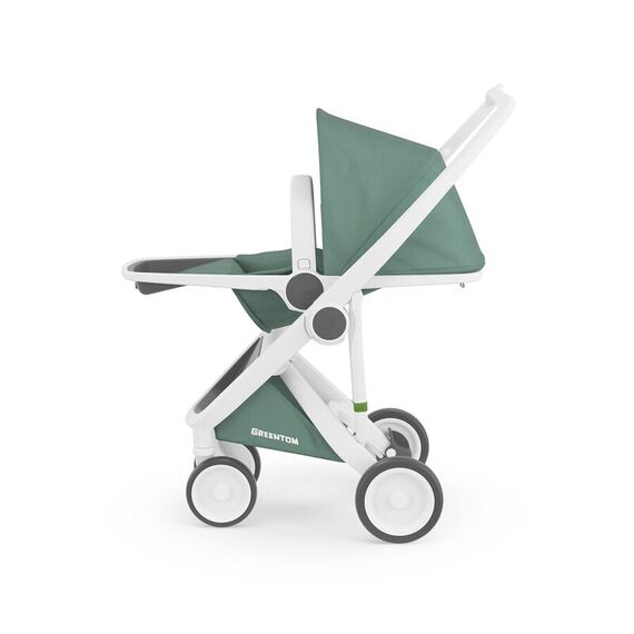 Carucior, Greentom, Reversible, 100% Ecologic, White Sage - poza 4 - ExclusivMAG.ro