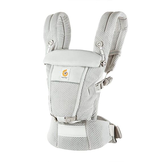 Marsupiu Ergobaby Adapt Soft Flex Mesh Pearl Grey, Culoare: Gri deschis  - ExclusivMAG.ro