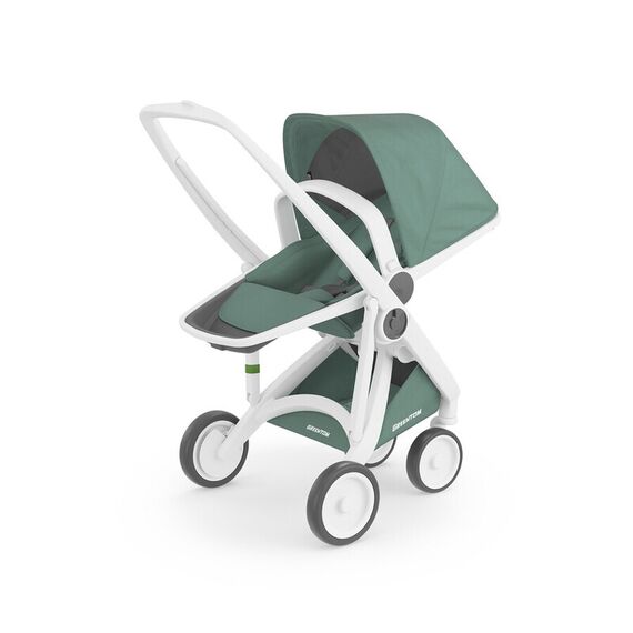 Carucior, Greentom, Reversible, 100% Ecologic, White Sage  - ExclusivMAG.ro