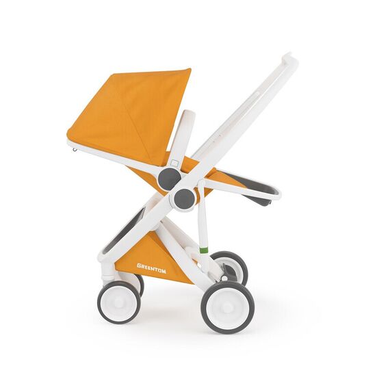 Carucior 2 In 1, Greentom, 100% Ecologic, White Sunflower, Culoare: Galben - poza 2 - ExclusivMAG.ro