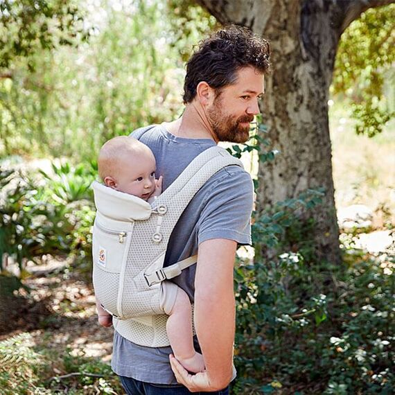 Marsupiu Ergobaby Adapt Soft Flex Mesh Pearl Grey, Culoare: Gri deschis - poza 5 - ExclusivMAG.ro