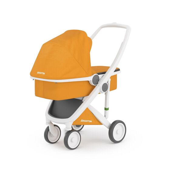 Carucior 2 In 1, Greentom, 100% Ecologic, White Sunflower, Culoare: Galben - poza 4 - ExclusivMAG.ro