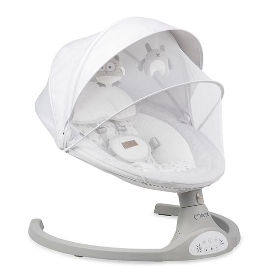 Balansoar electric MoMi Lami, Light Grey, Culoare: Gri deschis - poza 3 - ExclusivMAG.ro