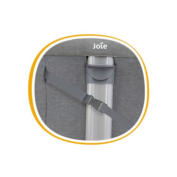 Patut Pliant 2 in 1 Joie Roomie Gray Flannel, Culoare: Gri - poza 10 - ExclusivMAG.ro