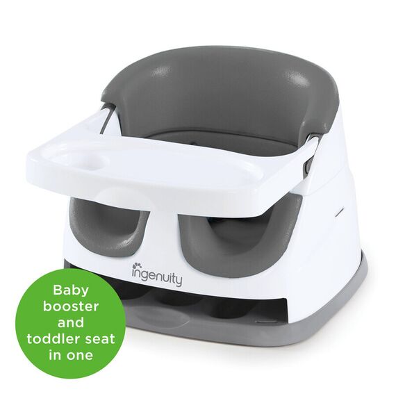 Scaun de masa 2 in 1 Slate Ingenuity, Culoare: Gri - poza 3 - ExclusivMAG.ro