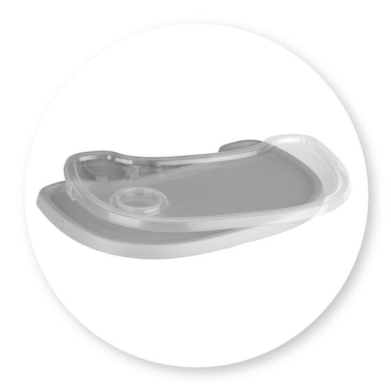 Scaun de masa copii Momi Luxuria, Piele ecologica, Light Grey, Culoare: Gri deschis - poza 4 - ExclusivMAG.ro