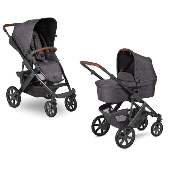 Carucior 2 in 1 Salsa 4 Street ABC Design 2021, Culoare: Gri/Negru  - ExclusivMAG.ro