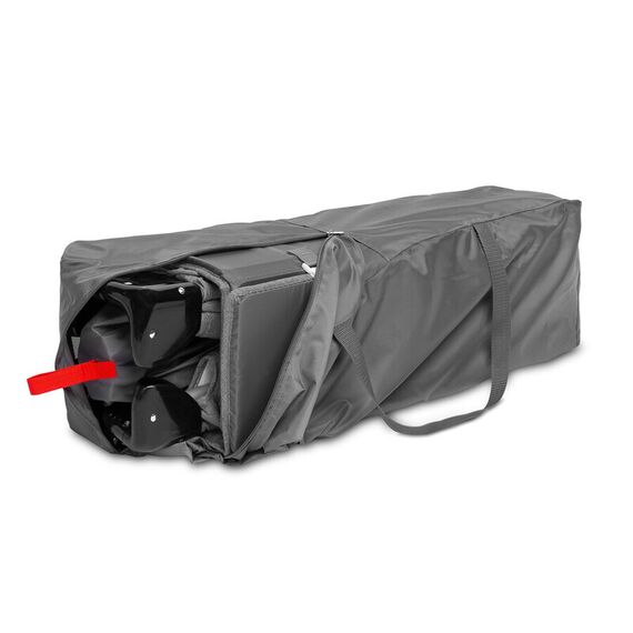 Patut pliabil cu etaj suplimentar si laterala reglabila Caretero ESTI Grafit, Culoare: Gri, Dimensiuni: 120x60 - poza 10 - ExclusivMAG.ro