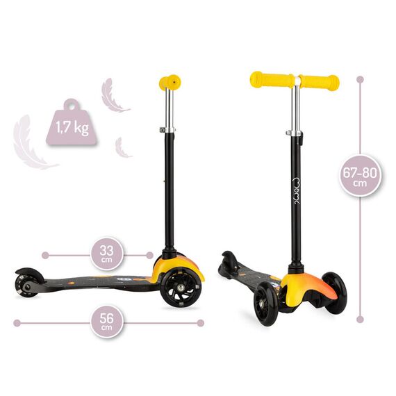 Trotineta de echilibru MoMi WEENDY Yellow, Culoare: Galben - poza 3 - ExclusivMAG.ro