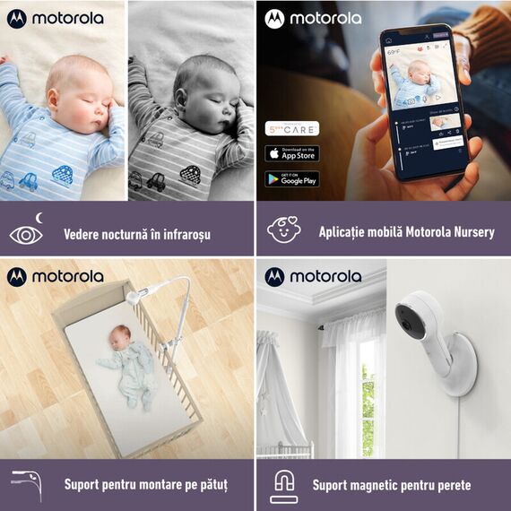 Video Monitor Digital + Wi-Fi Motorola VM65X Connect - poza 6 - ExclusivMAG.ro