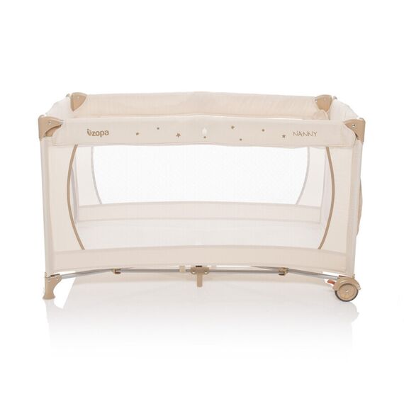 Patut pliant 2 nivele ZOPA Nanny Animal Beige, Culoare: Crem - poza 2 - ExclusivMAG.ro