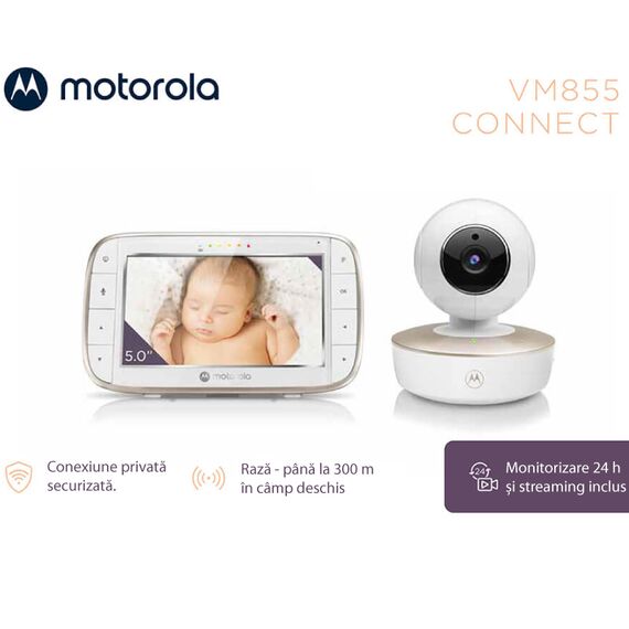 Video Monitor Digital + Wi-Fi Motorola VM855 Connect - poza 4 - ExclusivMAG.ro