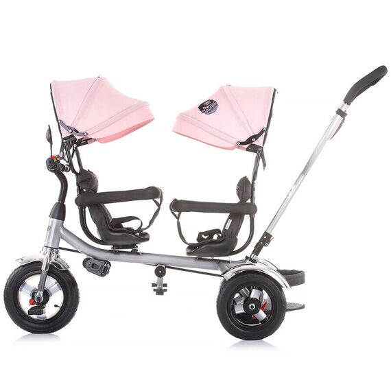Tricicleta gemeni Chipolino 2Play peony pink, Culoare: Roz - poza 4 - ExclusivMAG.ro