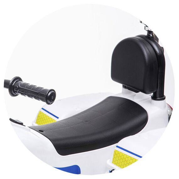 Motocicleta electrica Chipolino Police white - poza 7 - ExclusivMAG.ro
