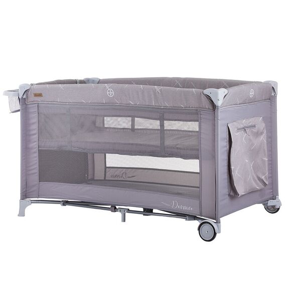 Patut pliabil Chipolino Dorme platinum, Culoare: Gri - poza 2 - ExclusivMAG.ro