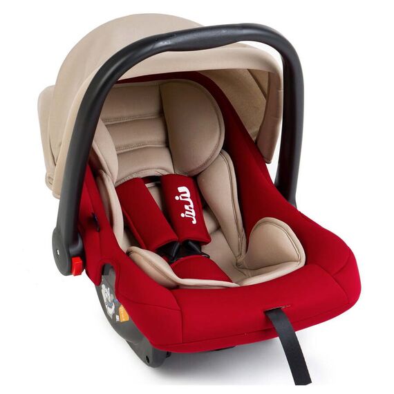 Cos Auto Juju Baby Boo, Bej-Bordo, Culoare: Crem, Grupa: 0-13kg (0 luni - 12 luni)  - ExclusivMAG.ro