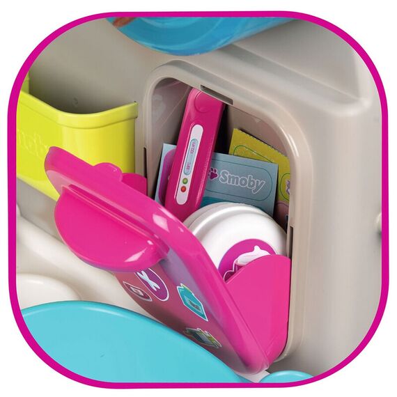 Cabinet veterinar Smoby Veterinary Center cu 2 jucarii plus si accesorii - poza 10 - ExclusivMAG.ro