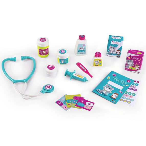 Cabinet veterinar Smoby Veterinary Center cu 2 jucarii plus si accesorii - poza 3 - ExclusivMAG.ro