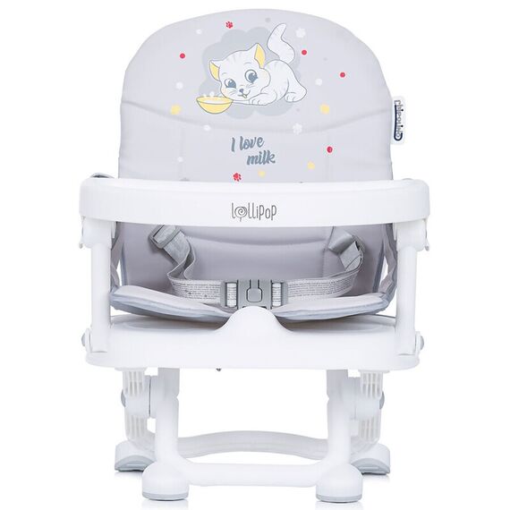 Inaltator scaun de masa Chipolino Lollipop platinum, Culoare: Alb/Gri - poza 3 - ExclusivMAG.ro