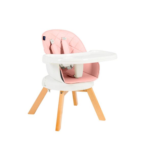 Scaun de masa 3 in 1 Juju Eat&Twist, Roz, Culoare: Roz - poza 5 - ExclusivMAG.ro