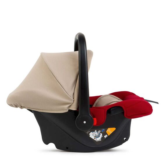 Cos Auto Juju Baby Boo, Bej-Bordo, Culoare: Crem, Grupa: 0-13kg (0 luni - 12 luni) - poza 2 - ExclusivMAG.ro