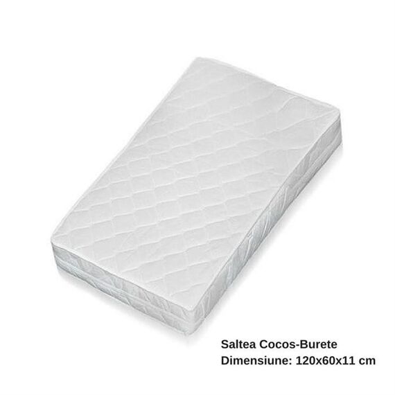 Jolie – Saltea Cocos-Burete pentru patut 120×60 cm  - ExclusivMAG.ro